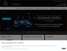 Tablet Screenshot of groupe-aubin.mercedes.fr